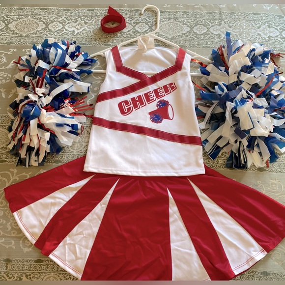 HIGH SCHOOL CHEERLEADER 5PC CHILD COSTUME SIZE EXTRA SMALL (4-6) 🌟EUC🌟 - Picture 4 of 16